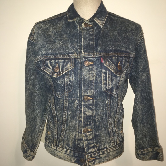 Levi's Vintage 1980's Acid Washed Denim Jacket - Picture 1 of 8